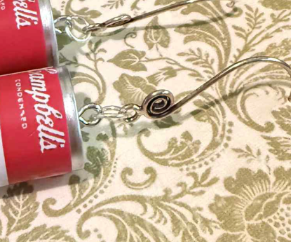 Soup Can earrings