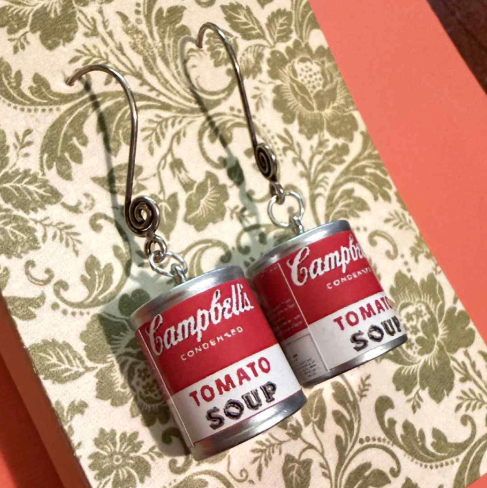 Soup Can earrings