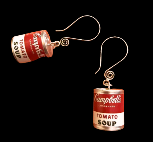 Soup Can earrings